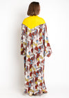 Jayley Kara Tie Dyed Maxi Dress, Yellow Multi
