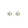 Absolute Crystal Stud Earrings, Gold
