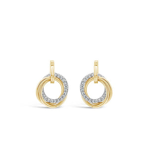 Absolute Multi Ring Stud Earrings, Gold