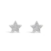 Absolute Diamante Star Stud Earrings, Silver