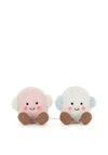 Jellycat We Are Amuseables Toastie Pink and White Marshmallows