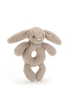 Jellycat Bashful Bunny Ring Rattle, Beige