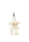 Jellycat Little Lamb Bag Charm, Cream