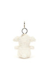Jellycat Little Lamb Bag Charm, Cream