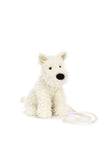 Jellycat Munro Scottie Dog Bag, Cream