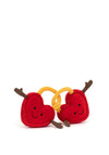 Jellycat Amuseables Val & Tina Love Locks, Red
