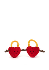 Jellycat Amuseables Val & Tina Love Locks, Red