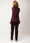 Jessica Graaf Quilted Cord Waist Gilet, Wine
