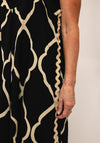 Jessica Graaf Embroidered Trim Wide Leg Jumpsuit, Black