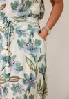 Jessica Graaf Floral Print Drawstring Skirt, Green