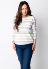 Jessica Graaf Striped Knit Jumper, Pastel Multi