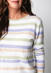 Jessica Graaf Striped Knit Jumper, Pastel Multi