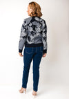 Jessica Graaf Jacquard Knit Cardigan, Navy