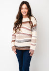 Jessica Graaf Knit Striped Jumper, Cream