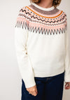 Jessica Graaf Fais Isle Kint Jumper, Cream