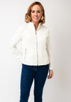 Jessica Graaf Textured Full Zip Jacket, Cream