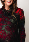 Jessica Graaf Roll Neck Jumper, Red Multi