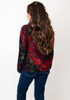 Jessica Graaf Roll Neck Jumper, Red Multi