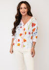 JESSICA GRAAF PRINT CARDIGAN WITH DIAMONDS
