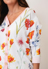 JESSICA GRAAF PRINT CARDIGAN WITH DIAMONDS