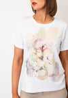 Jessica Graaf Watercolour Floral Print T-Shirt, White