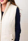 Jessica Graaf Lightwieght Gilet, Cream