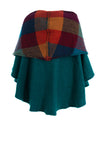 Branigan Weavers One Size Tina Hooded Swing Cape, Killybegs Jade