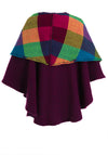 Branigan Weavers One Size Tina Hooded Swing Cape, Killybegs Mauve