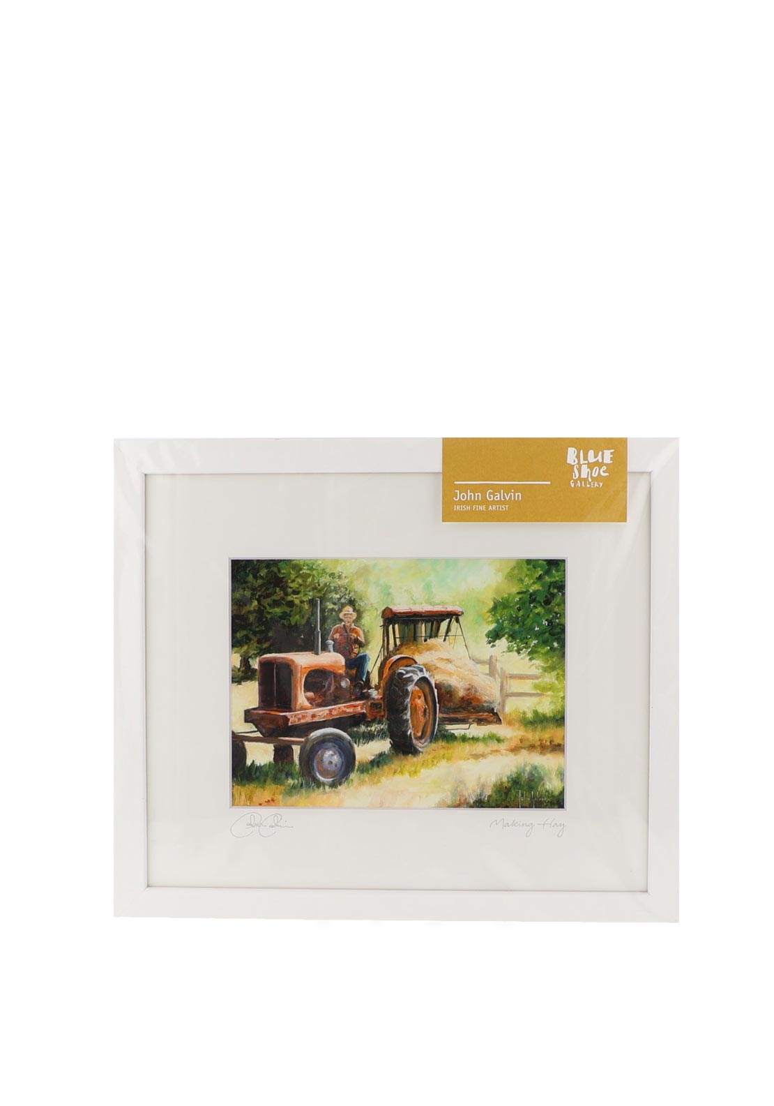 Blue Shoe Gallery “Making Hay” Framed Art by John Galvin