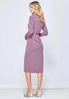 Jolie Moi Geometric Wrap Midi Dress, Pink