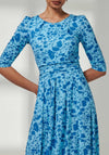 Jolie Moi Goldie Jersey Maxi Dress, Blue Floral