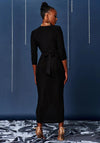 Jolie Moi Sparkly Maxi Bodycon Dress, Black
