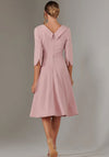 Jolie Moi Sloan Shawl Collar Midi Dress, Pink