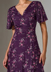 Jolie Moi Floral Wrap Midaxi Dress, Purple
