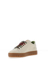 Jose Saenz Leather Laced Trainers, Cream