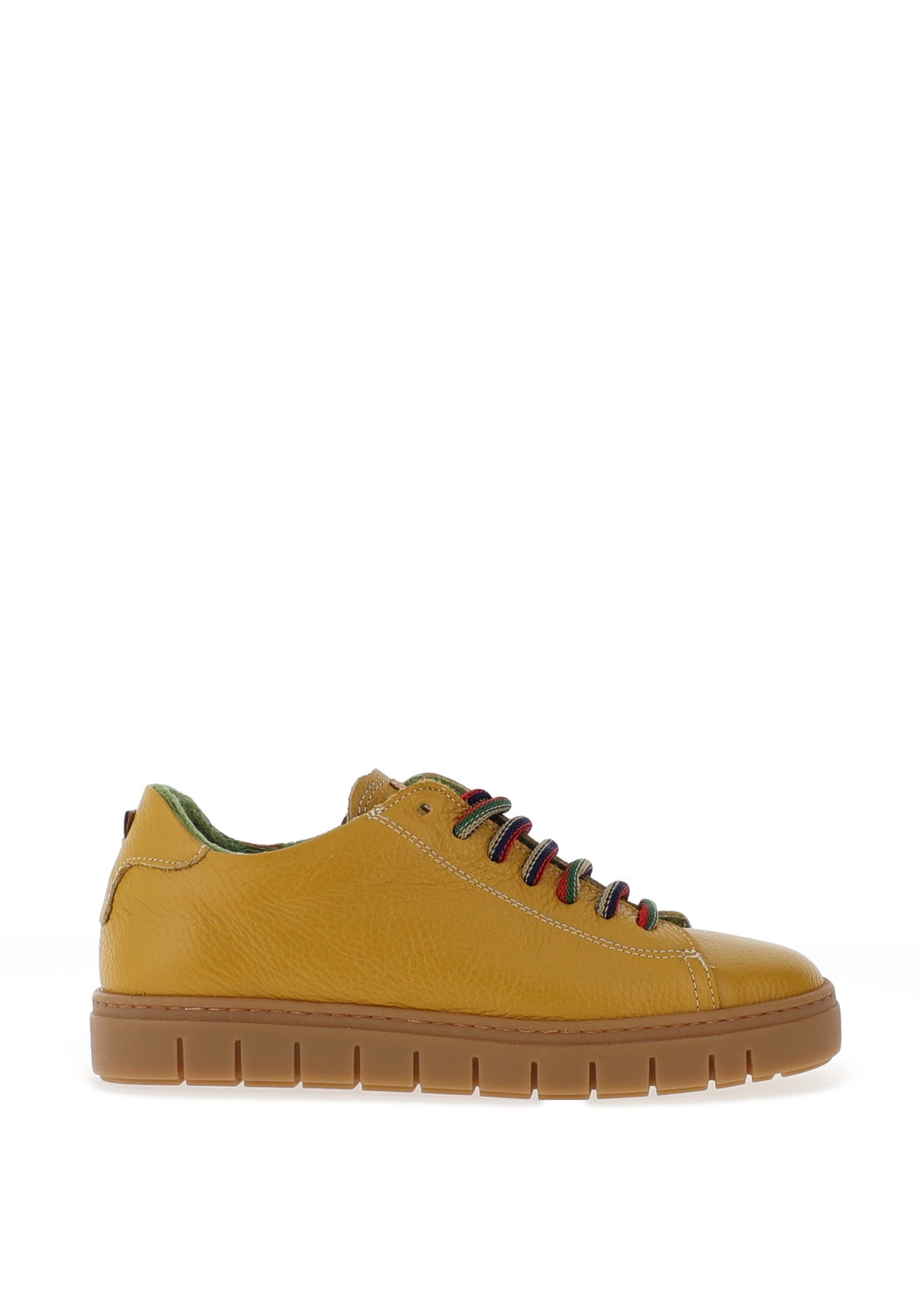 Jose Saenz Leather Laced Trainers, Yellow