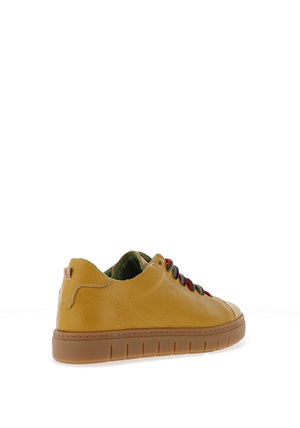 Jose Saenz Leather Laced Trainers, Yellow