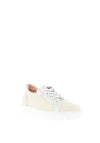 Jose Saenz Zip Detail Laced Trainers, Cream