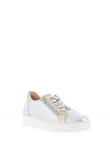 Jose Saenz Metallic Colour Block Trainers, Silver and Gold