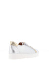 Jose Saenz Metallic Colour Block Trainers, Silver and Gold