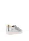 Jose Saenz Metallic Colour Block Trainers, Silver