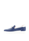 Jose Saenz Chain Detail Loafers, Navy