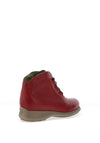 Jose Saenz Soft Leather Lace Up Ankle Boot, Red