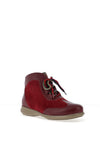 Jose Saenz Soft Leather Lace Up Ankle Boot, Wine