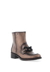 Jose Saenz Chain Link Shimmer Ankle Boot, Bronze