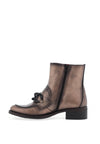 Jose Saenz Chain Link Shimmer Ankle Boot, Bronze