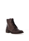 Jose Saenz Snaked Print Lace Up Ankle Boots, Brown