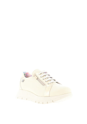 Jose Saenz Zip Detail Platform Trainers, Beige