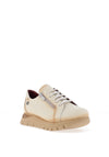 Jose Saenz Zip Detail Platform Trainers, Cream