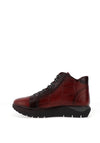 Jose Saenz Snaked Print Leather High Top Trainer, Red